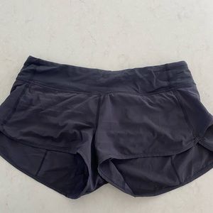 Lululemon Black Run Speed shorts